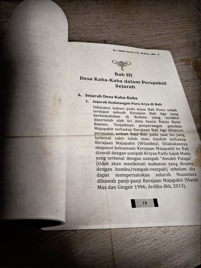 SEJARAH DESA KABA-KABA