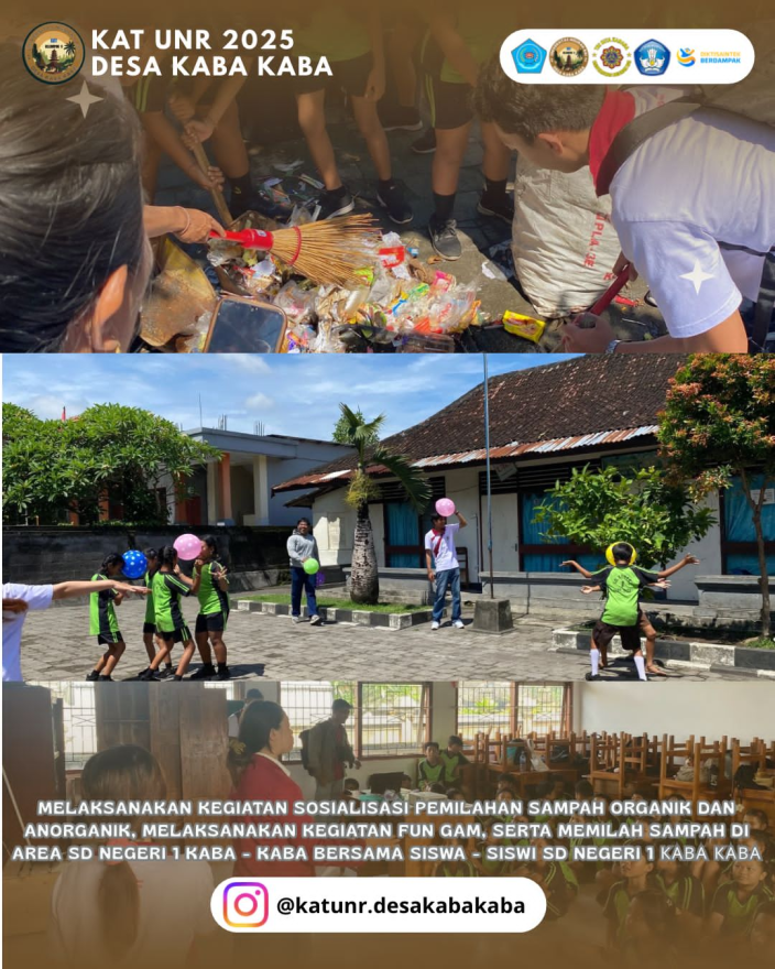 KEGIATAN SOSIALISASI PEMILAHAN SAMPAH DAN PENGENALAN TEBA MODERN DI SD NEGERI 1 KABA-KABA: WUJUD KEPEDULIAN MAHASISWA KAT UNR TERHADAP LINGKUNGAN SEKOLAH