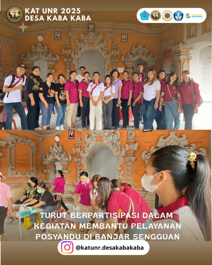 KEGIATAN POSYANDU BULANAN DI BANJAR SENGGUAN, DESA KABA-KABA: WUJUD KEPEDULIAN MAHASISWA KULIAH APLIKATIF TERPADU (KAT) UNIVERSITAS NGURAH RAI TERHADAP KESEHATAN MASYARAKAT